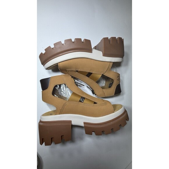 TIMBERLAND BOOT SANDALS Size 9.5 EVERLEIGH GLADIATOR TB0A634M754 NEW TIMBS WOMEN - Picture 15 of 16
